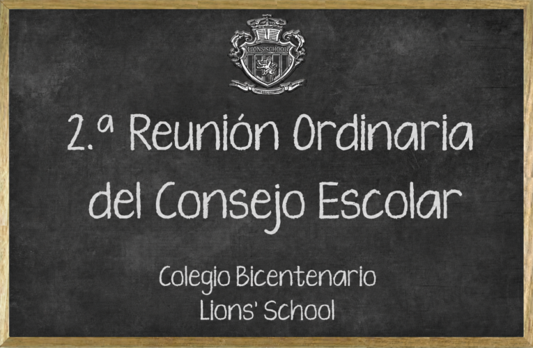 2.ª Reunión Ordinaria del Consejo Escolar