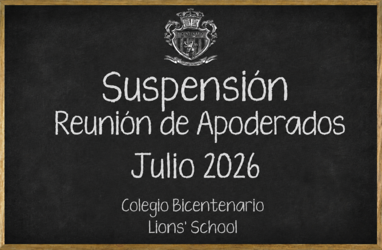 Suspensión de Reuniones mes de Julio